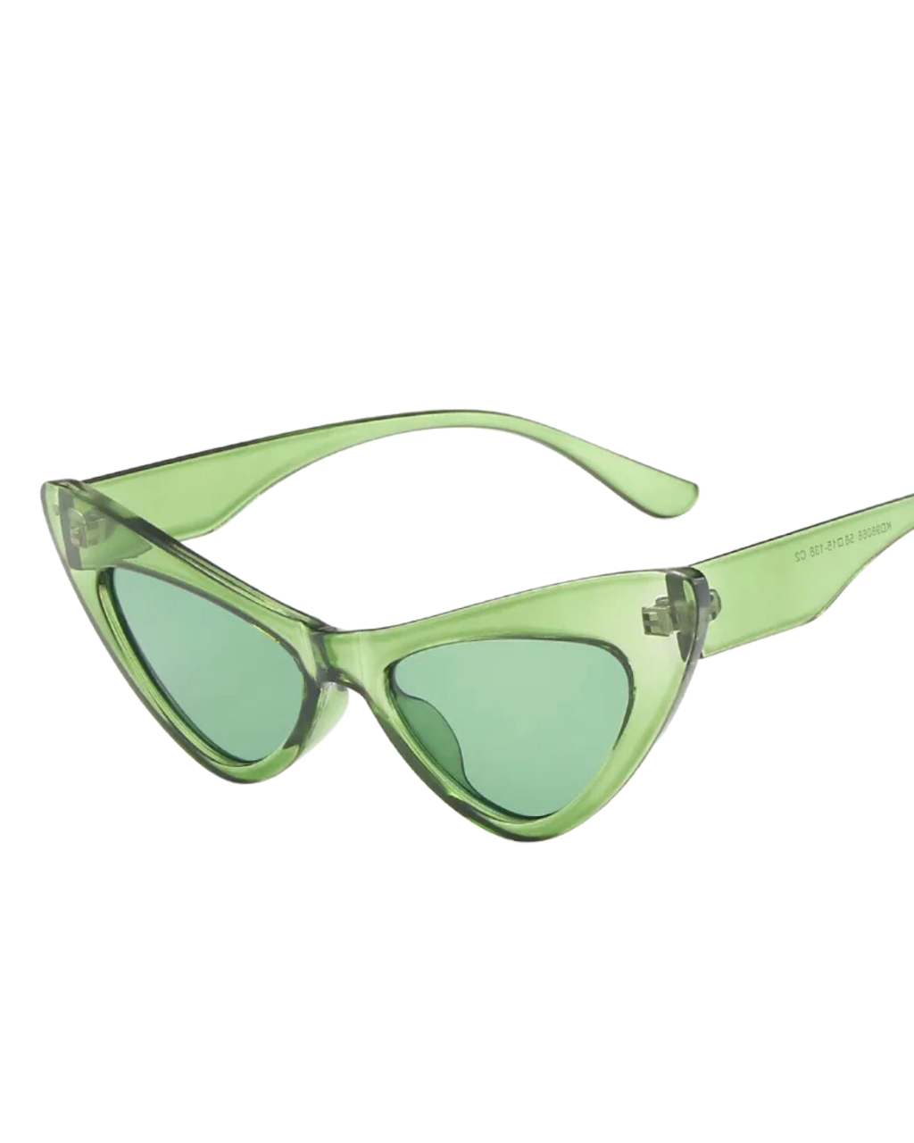 'Parker' Cat-Eye Sunglasses (Green)