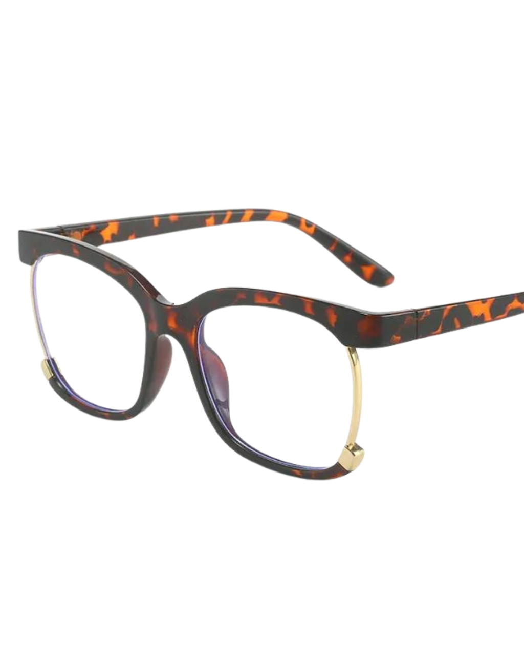 'Emma' Leopard Square Frames