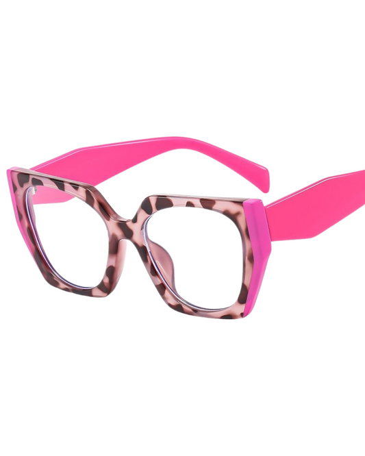 'Noah' Pink/Leopard Frames